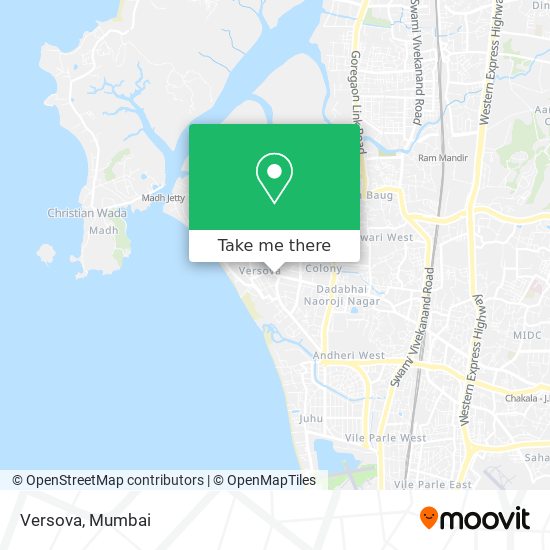 Versova map