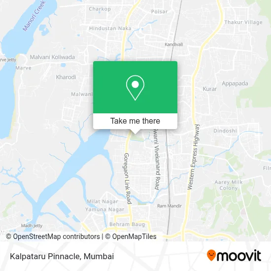 Kalpataru Pinnacle map