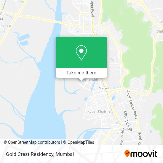 Gold Crest Residency map