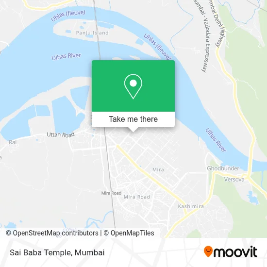 Sai Baba Temple map