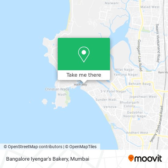 Bangalore Iyengar's Bakery map