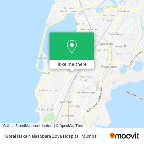 Gorai Naka Nalasopara Zoya Hospital map