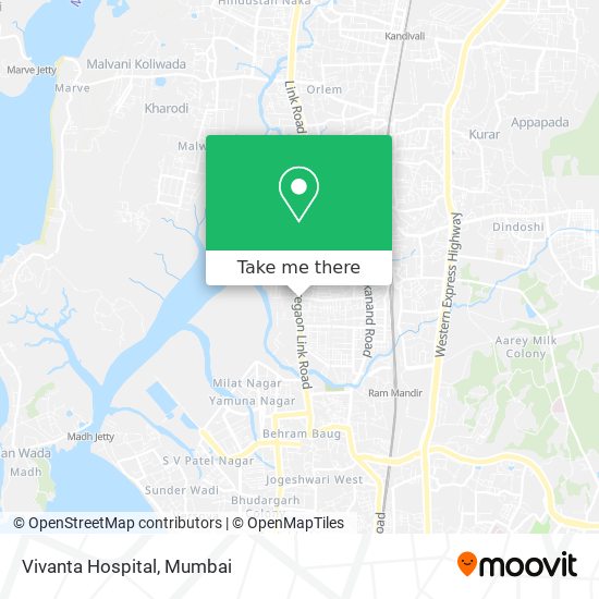 Vivanta Hospital map