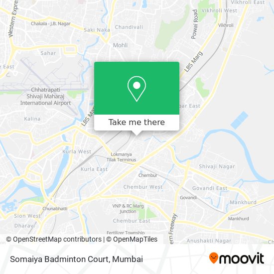 Somaiya Badminton Court map