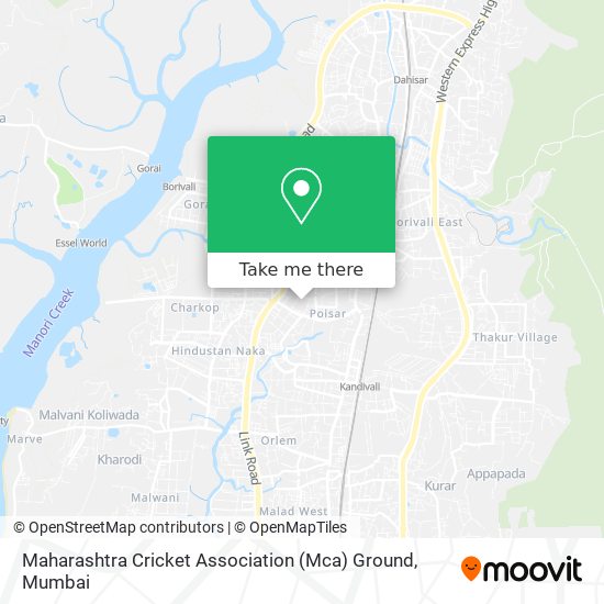 Maharashtra Cricket Association (Mca) Ground map