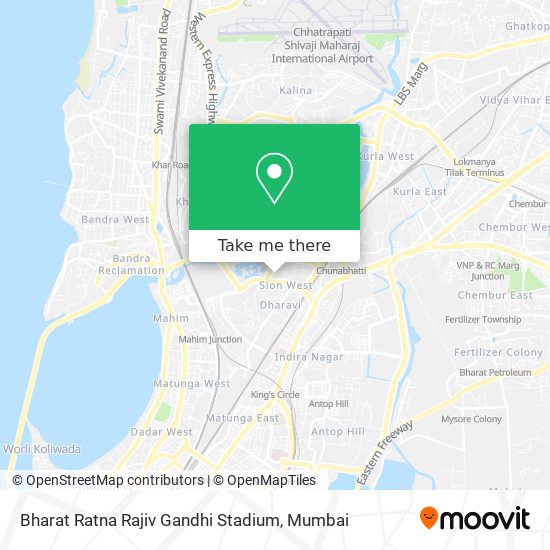 Bharat Ratna Rajiv Gandhi Stadium map