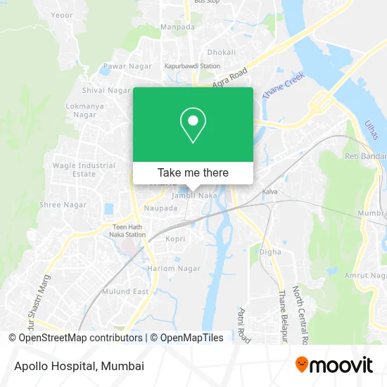 Apollo Hospital map