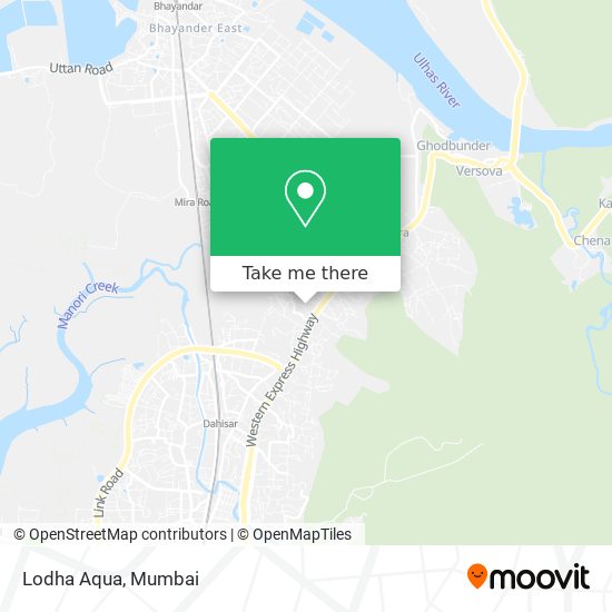 Lodha Aqua map