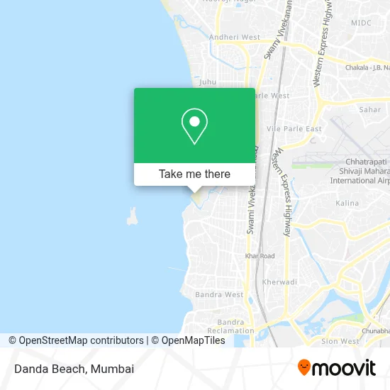 Danda Beach map