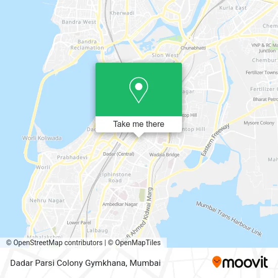 Dadar Parsi Colony Gymkhana map