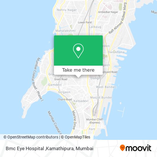 Bmc Eye Hospital ,Kamathipura map