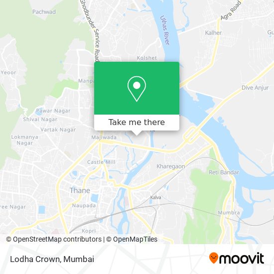 Lodha Crown map