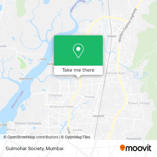 Gulmohar Society map