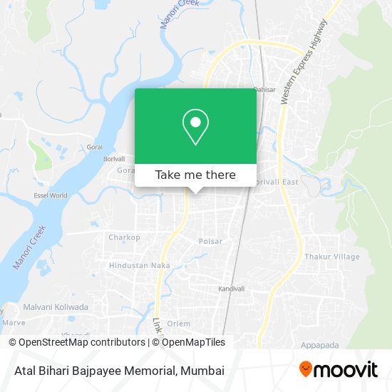 Atal Bihari Bajpayee Memorial map