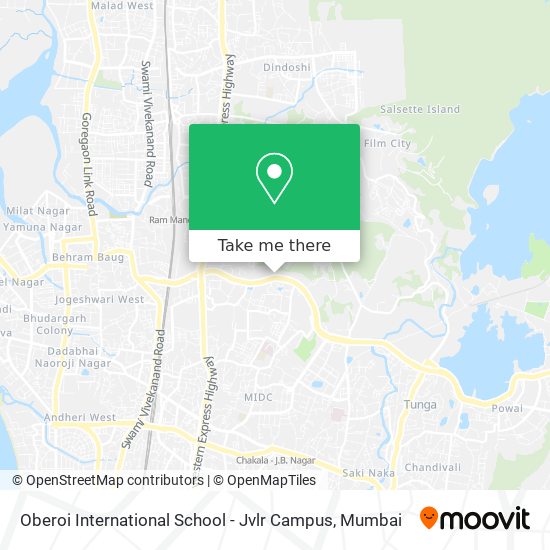 Oberoi International School - Jvlr Campus map