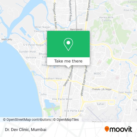 Dr. Dev Clinic map