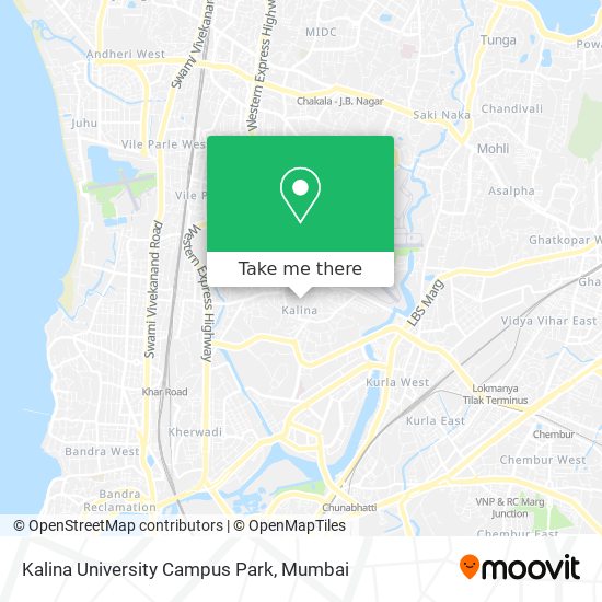 Kalina University Campus Park map