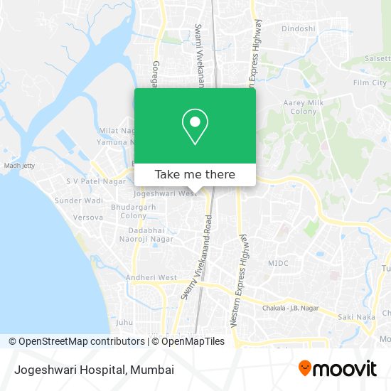 Jogeshwari Hospital map