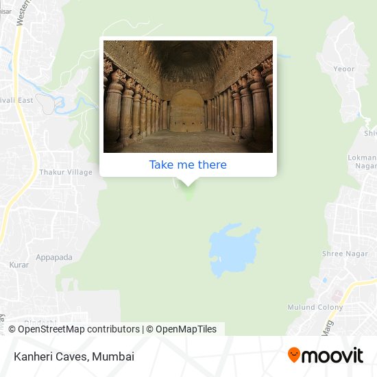 Kanheri Caves map