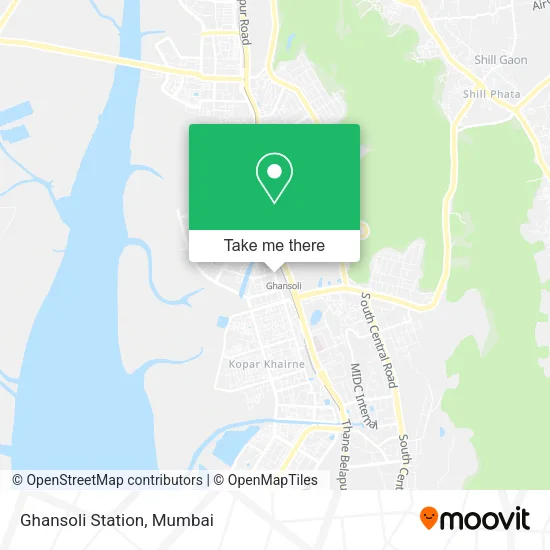 Ghansoli Station map
