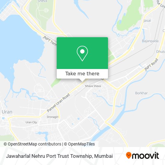 Jawaharlal Nehru Port Trust Township map