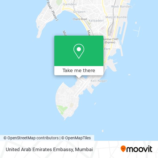 United Arab Emirates Embassy map