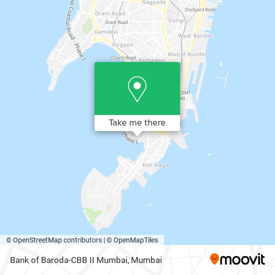 Bank of Baroda-CBB II Mumbai map