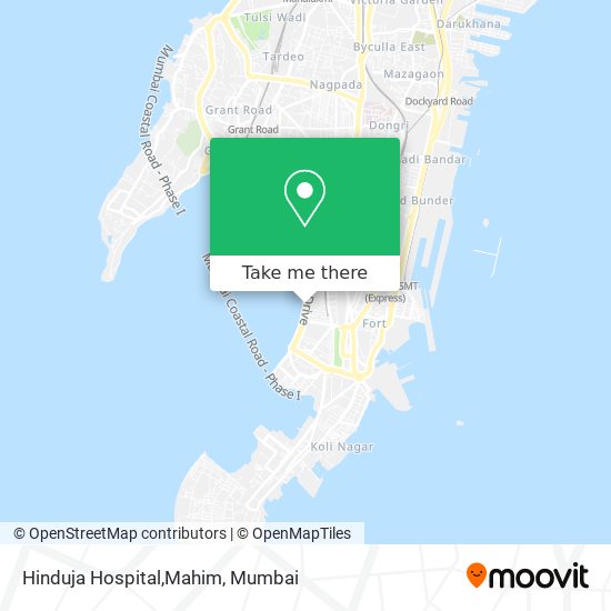 Hinduja Hospital,Mahim map