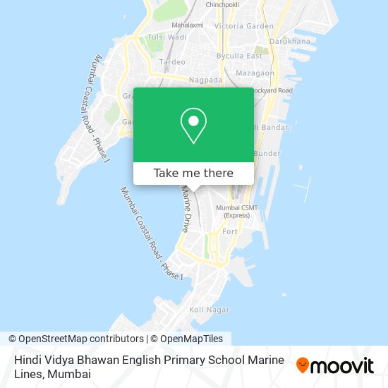 Hindi Vidya Bhawan English Primary School Marine Lines map