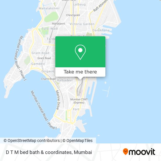 D T M bed bath & coordinates map