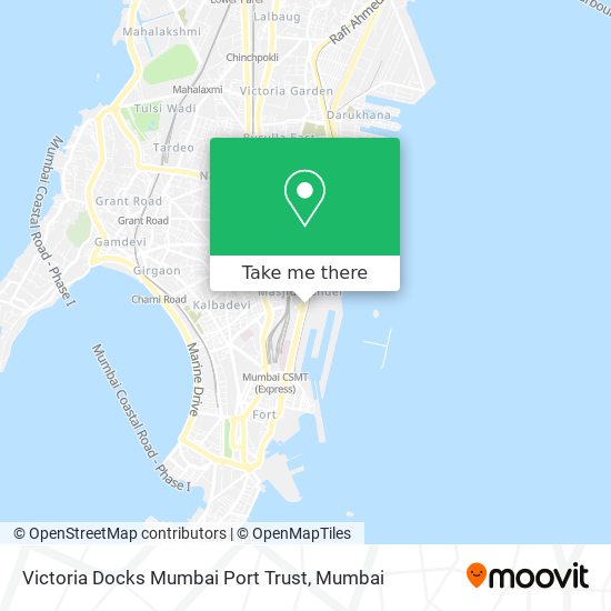 Victoria Docks Mumbai Port Trust map