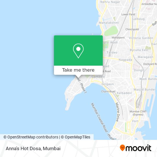 Anna's Hot Dosa map