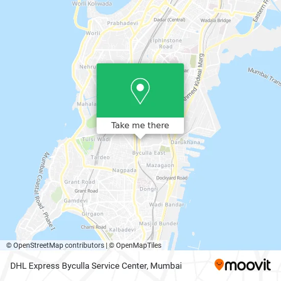 DHL Express Byculla Service Center map