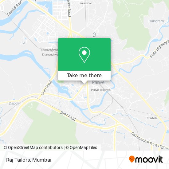 Raj Tailors map