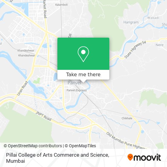 Pillai College of Arts Commerce and Science map