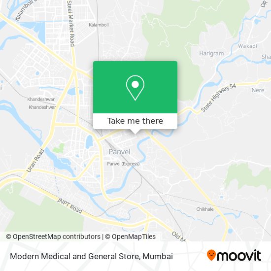 Modern Medical and General Store map