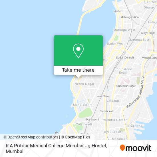 R A Potdar Medical College Mumbai Ug Hostel map