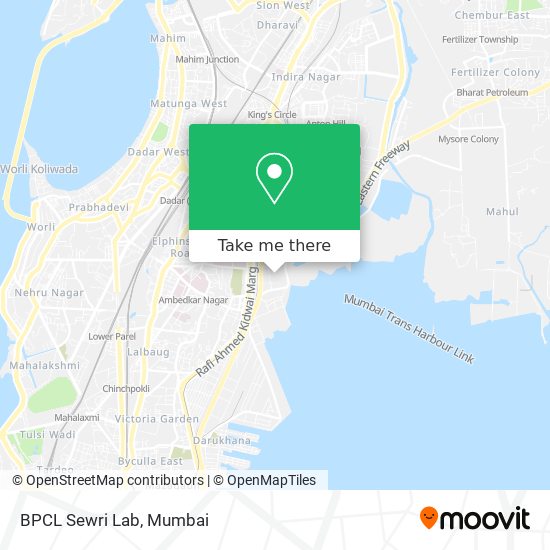 BPCL Sewri Lab map