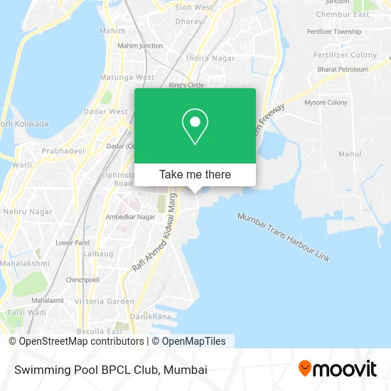 Swimming Pool BPCL Club map