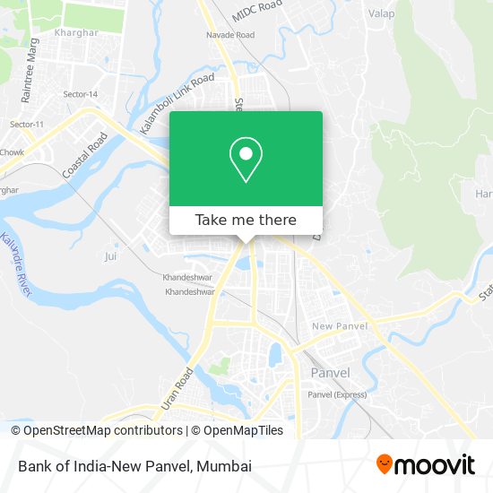 Bank of India-New Panvel map