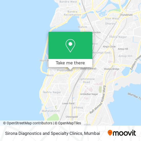 Sirona Diagnostics and Specialty Clinics map