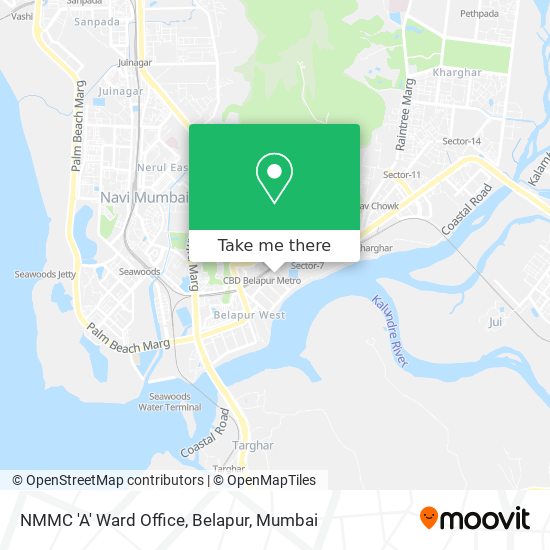 NMMC 'A' Ward Office, Belapur map