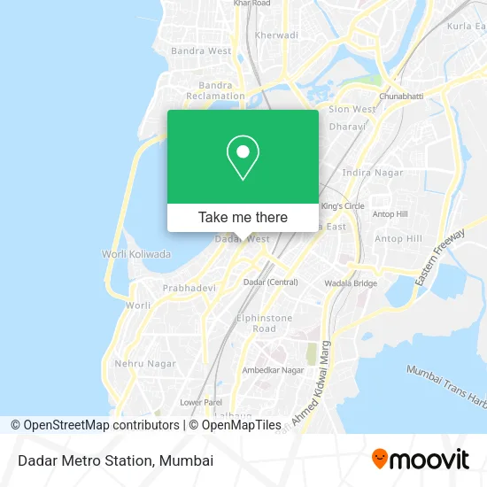 Dadar Metro Station map