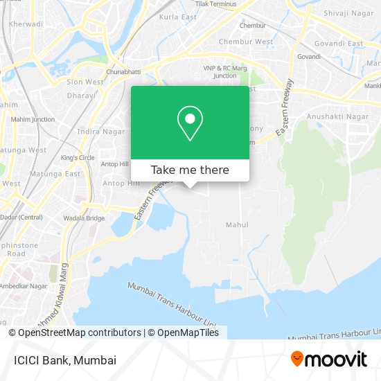 ICICI Bank map