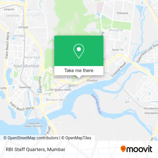 Rbi Staff Quarters map