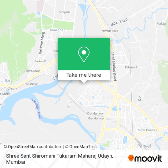 Shree Sant Shiromani Tukaram Maharaj Udayn map