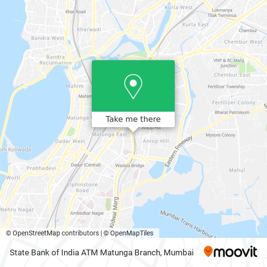 State Bank of India ATM Matunga Branch map