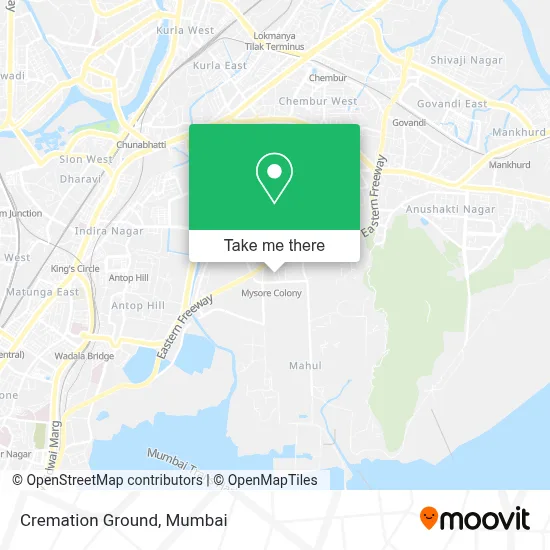 Cremation Ground map