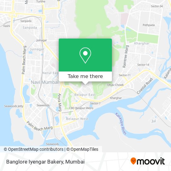 Banglore Iyengar Bakery map
