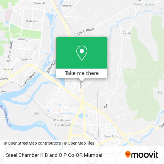 Steel Chamber K B and O P Co-OP map
